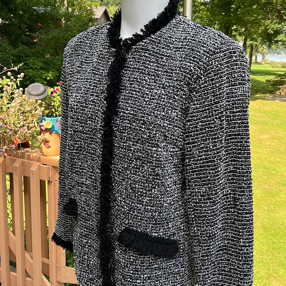 NWT vintage Leslie Fay knit jacket PL - Picture 3 of 6